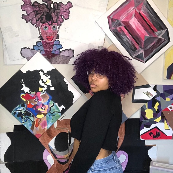 Cropped black knit turtleneck - Picture 4 of 4